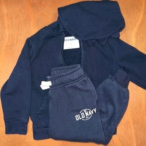 Toddler Boys Matching Jogger Set Zip Up Hoodie